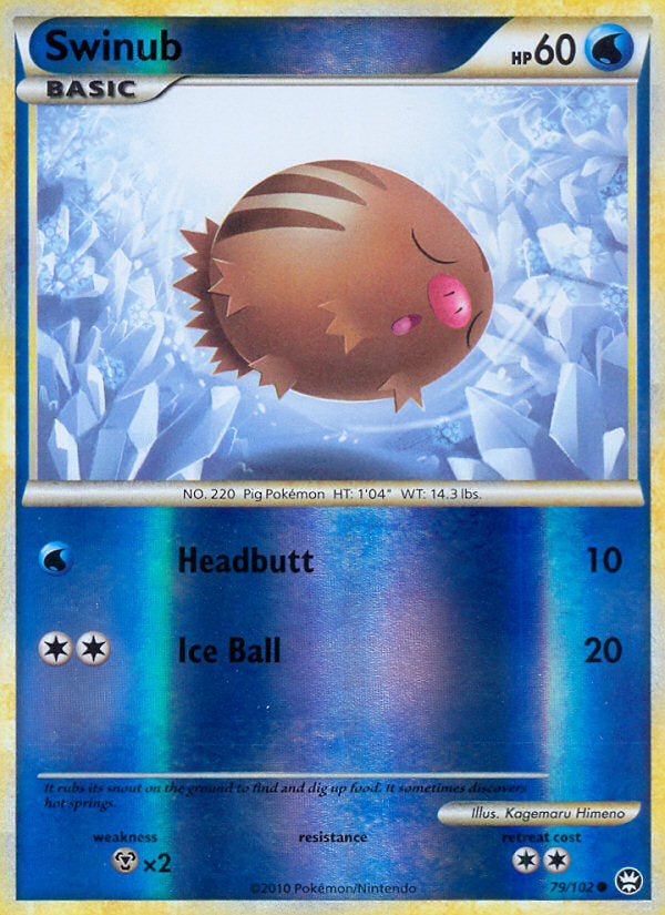 Triumphant Swinub #79/102 reverse holo